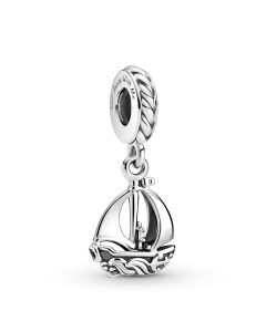 Sail Boat Dangle Charm,Charms for Pandora Charm Bracelet,925 Sterling Silver Charms,Charms for Bracelet,Pandora Charms