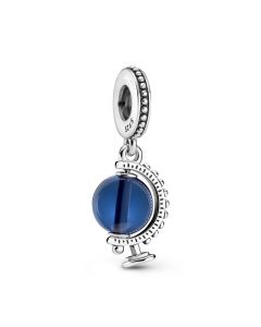 Charms for Bracelet,Pandora Charms,Blue Crystal Globe Dangle Charm,Charms for Pandora Charm Bracelet,925 Sterling Silver Charms