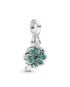 925 Sterling Silver Charms,Charms for Bracelet,MY MICRO Four-leaf Clover Dangle Charm,Pandora Charms,Charms for Pandora Charm Bracelet