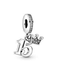 925 Sterling Silver Charms,Pandora Charms,Charms for Pandora Charm Bracelet,15th Birthday Dangle Charm,Charms for Bracelet