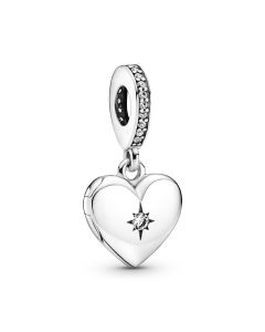 Openable Heart Locket Dangle Charm,Pandora Charms,Charms for Pandora Charm Bracelet,Charms for Bracelet,925 Sterling Silver Charms