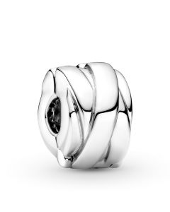 925 Sterling Silver Charms,Charms for Bracelet,Polished Ribbons Clip Charm,Charms for Pandora Charm Bracelet,Pandora Charms