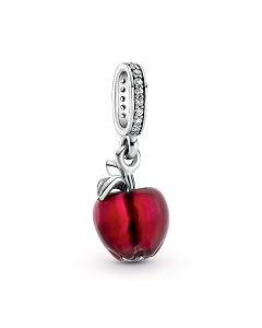 Murano Glass Red Apple Dangle Charm,Pandora Charms,Charms for Bracelet,Charms for Pandora Charm Bracelet,925 Sterling Silver Charms