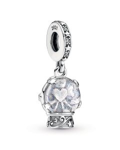 Snow Globe Angel Dangle Charm,Charms for Bracelet,925 Sterling Silver Charms,Charms for Pandora Charm Bracelet,Pandora Charms