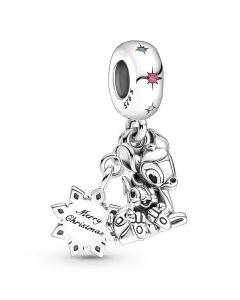 Charms for Bracelet,Charms for Pandora Charm Bracelet,Pandora Charms,Bambi & Thumper Dangle Charm,925 Sterling Silver Charms