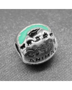 925 Sterling Silver Charms,Charms for Pandora Charm Bracelet,Charms for Bracelet,Pandora Charms,Green ANIMAL KINGDOM Charm