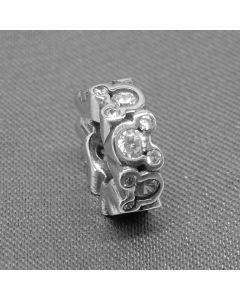 Pandora Charms,Mickey Zircon Spacer Charm,Charms for Pandora Charm Bracelet,Charms for Bracelet,925 Sterling Silver Charms