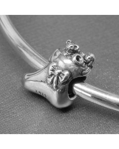 Charms for Bracelet,Charms for Pandora Charm Bracelet,Bow Shoes Girl and Dog Charm,925 Sterling Silver Charms,Pandora Charms