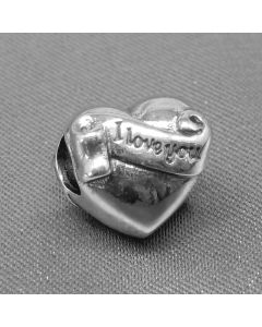 Pandora Charms,Charms for Bracelet,Charms for Pandora Charm Bracelet,925 Sterling Silver Charms,Heart Letter I Love You Charm