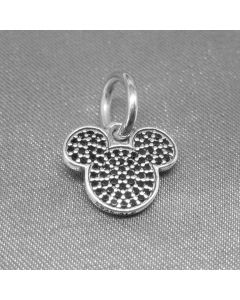 Pandora Charms,Mickey Black Zircon Pendant Charm,Charms for Pandora Charm Bracelet,Charms for Bracelet,925 Sterling Silver Charms