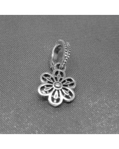 925 Sterling Silver Charms,Flower Hollow Pendant Charm,Charms for Bracelet,Charms for Pandora Charm Bracelet,Pandora Charms