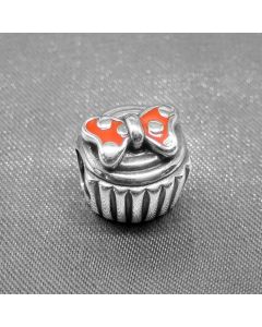 Charms for Pandora Charm Bracelet,925 Sterling Silver Charms,Charms for Bracelet,Red Bow Cake Charm,Pandora Charms