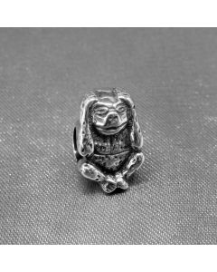 925 Sterling Silver Charms,Pandora Charms,Monkey Covering Ears Not Listen Charm,Charms for Pandora Charm Bracelet,Charms for Bracelet