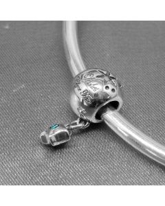 Letter Wishes Come True Star Green Zircon Charm,Pandora Charms,925 Sterling Silver Charms,Charms for Pandora Charm Bracelet