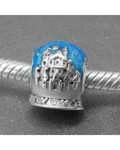 925 Sterling Silver Charms,Pandora Charms,Charms for Pandora Charm Bracelet,Charms for Bracelet,Blue Castle Star Mickey Charm