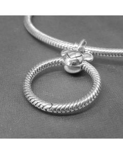 925 Sterling Silver Charms,Openable Thread Circle Mickey Heart Pendant Charm,Charms for Pandora Charm Bracelet,Pandora Charms