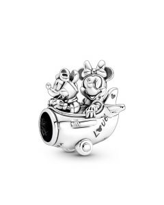 Disney Mickey Mouse & Minnie Mouse Airplane Charm,Charms for Pandora Charm Bracelet,925 Sterling Silver Charms,Pandora Charms