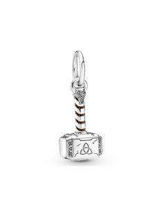 Marvel The Avengers Thor's Hammer Dangle Charm,925 Sterling Silver Charms,Charms for Pandora Charm Bracelet,Pandora Charms