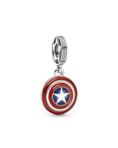 Pandora Charms,Charms for Pandora Charm Bracelet,925 Sterling Silver Charms,Marvel The Avengers Captain America Shield Dangle Charm