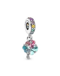 925 Sterling Silver Charms,Togetherness Tree Murano Glass Zircon Dangle Charm,Charms for Pandora Charm Bracelet,Pandora Charms
